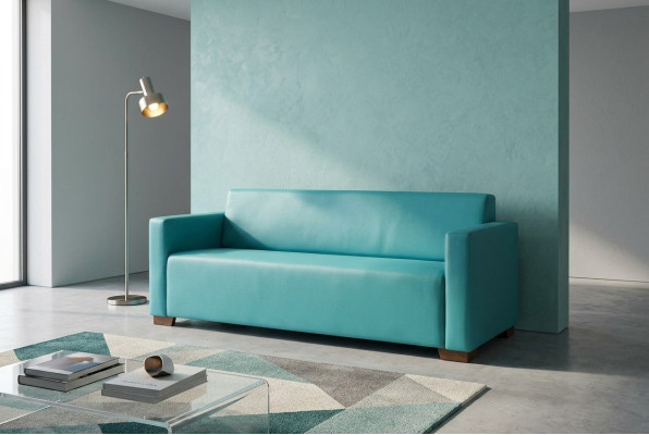 Türkis Dreisitzer Modernes Luxus Sofa Arbeitszimmermöbel Büromöbel