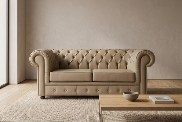 Chesterfield Zweisitzer Büromöbel Luxus Arbeitszimmermöbel Polstersofa