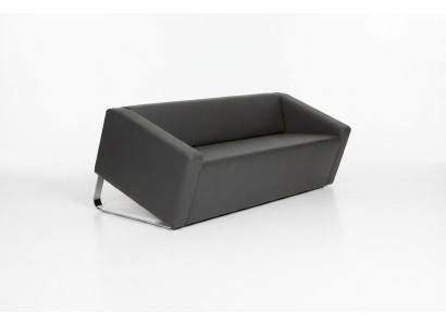 Stilvolles Sofa Büro Dreisitzer Textilcouch Wohnzimmermöbel