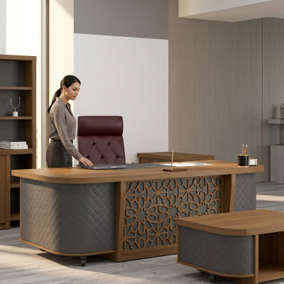 Arbeitstisch Büromöbel Designer Chefschreibtisch Moderne Office Möbel