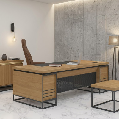 Arbeitszimmer Holztisch Chefscreibtisch Computertisch Officemöbel