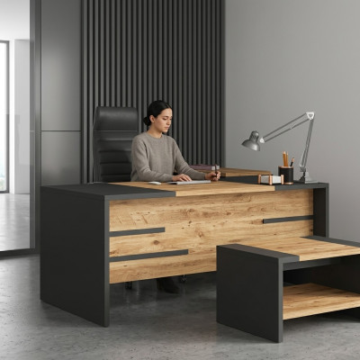 Modern Design Schreibtisch Büro Möbel Holz Tisch Neu Office Cheftische