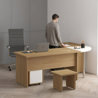 Arbeitszimmer Eckschreibtisch Moderne Design Büromöbel Tisch Office
