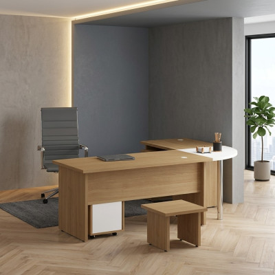 Arbeitszimmer Eckschreibtisch Moderne Design Büromöbel Tisch Office