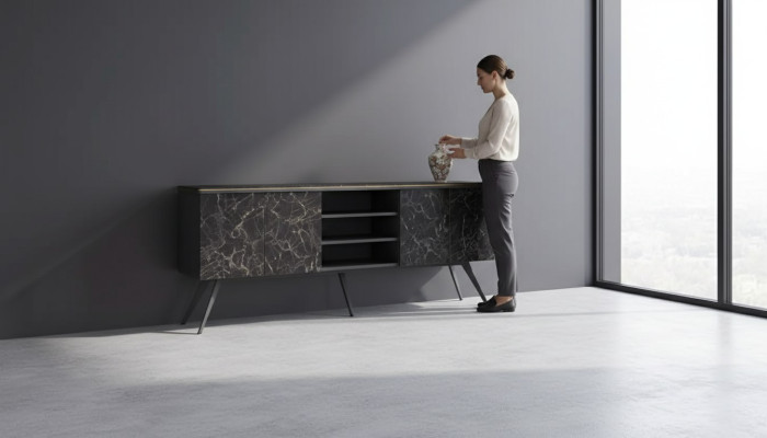 Büroschrank Arbeitszimmer Moderne Grau Aktenschrank Büro Einrichtung