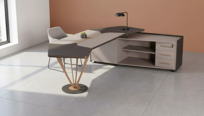 Eckschreibtisch Büromöbel Arbeitszimmer Luxus Möbel Modern Tisch Neu