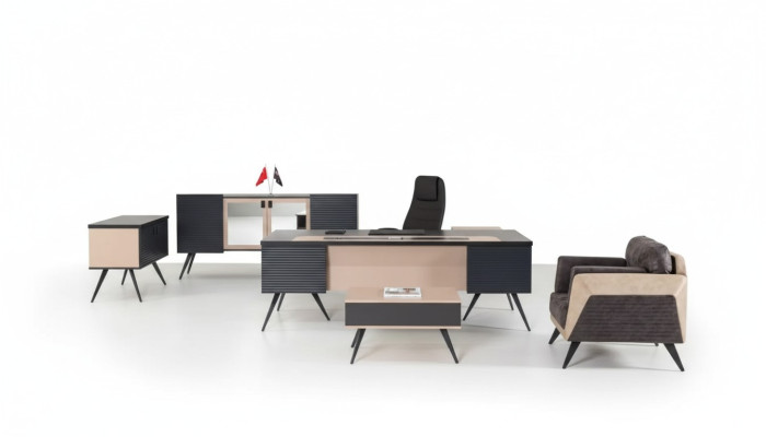 Modernes Arbeitszimmer Set Luxus Büromöbel Aktenschrank Schreibtisch