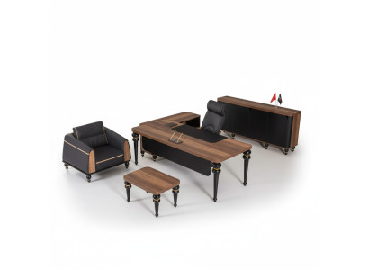 Luxus Schreibtisch Büro Set 4 tlg. Schrank Tisch Schreibtisch Couchtisch 3tlg