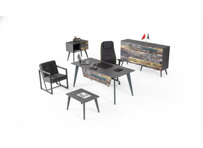Arbeitszimmer Set Komplette Büromöbel Schreibtisch Büroschrank Luxus