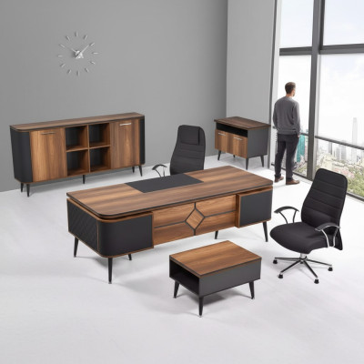 Büro für Office Kanzlei Praxis Komplette Einrichtung Schrank Tisch 3tlg