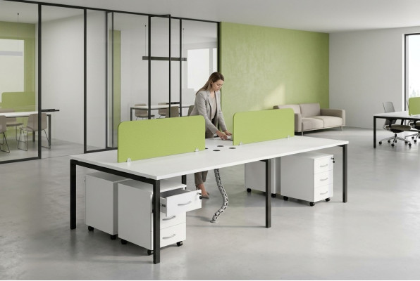 Counter Team Schreibtisch Arbeitsplatz Tische Moderne Büromöbel Schreibtische