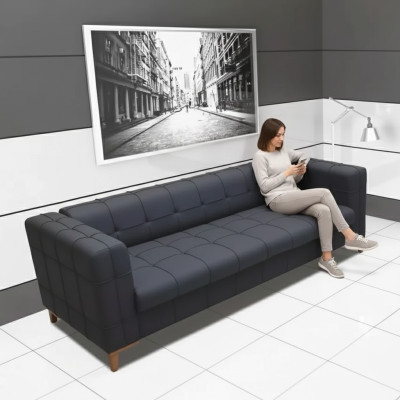 Moderner Dreisitzer Luxus Arbeitszimmermöbel Stilvolle Couch Wohnzimmer