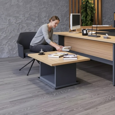 Designer Brauner Couchtisch Holztisch Beistelltisch Wohnzimmer Möbel 