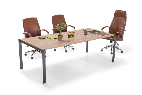 Moderner Großer Konferenztisch Holz Designer Büro Arbeitszimmer Möbel
