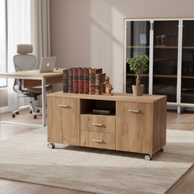 Designer Luxus Kommode Büromöbel Holzschrank Konsole Arbeitszimmer