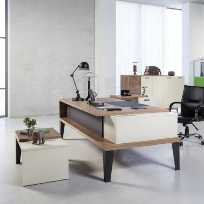 Designer Schreibtisch Exklusive Büromöbel Tisch Großer Chefschreibtisch
