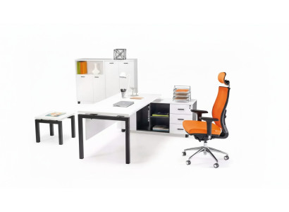 Büromöbel Einrichtung Schreibtisch Aktenschrank Couchtisch 4 tlg. Set