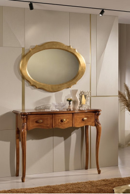 Brauner Konsolentisch Scminktische Schlafzimmer Möbel Holz Luxus Design
