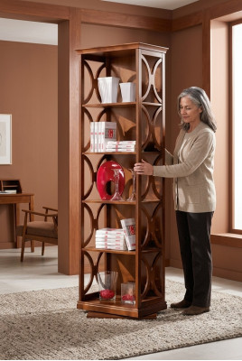 Modernes Bücherregal Holzmöbel Designer Einrichtung Wohnzimmer Möbel
