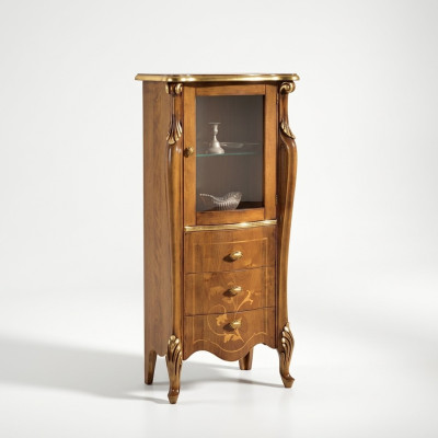 Klassische Braune Vitrine Esszimmer Möbel Luxus Anrichte Kommode Holz