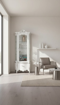 Luxuriöse Holzschränke Designschränke weiß italienische Möbel Regal