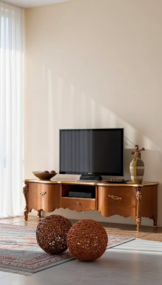 TV-Ständer rtv sideboard tisch holz wohnzimmer braun tv möbel neu