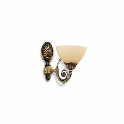  Wandlampe Wandleuchten Gold Wandleuchte Lüster Wand Lampen Beige Glas