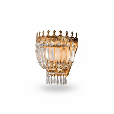  Wandleuchte Wandlampe Wandleuchten Lüster Wand Lampen Kristall Gold