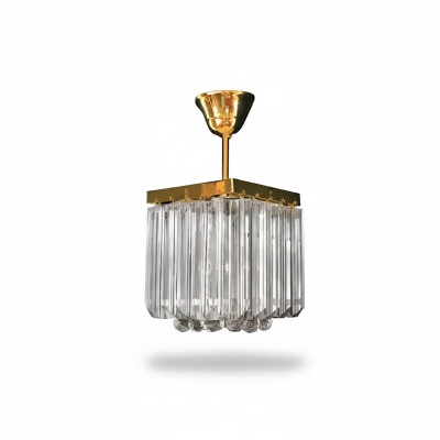eckenlampe Deckenleuchter Luxus Gold Kronleuchter Lüster Kristall Art