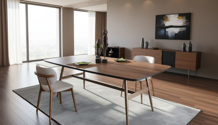 Esszimmertisch Esstisch Tisch Essecke Holz Baun Esszimmer Design Tische