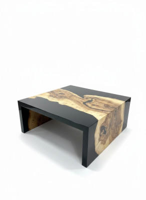 Couchtisch Epoxidharz Kaffeetisch Massiv Tische Holz Beistelltisch Epoxid Tisch