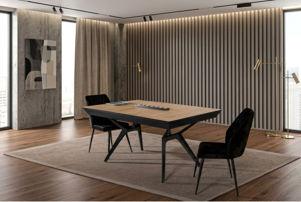 Küchentisch Esszimmertisch Ausziehbarer Design Luxus Holz Braun Tisch