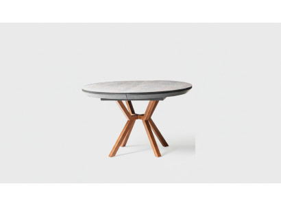 Runder Esstisch Luxus Esszimmertisch Küchentisch Grau Esszimmer Holz