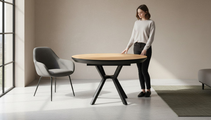 Küchentisch Braun Runder Esstisch Luxus Esszimmertisch Esszimmer Holz