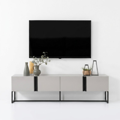 Sideboard TV Ständer Schrank RTV Lowboard Wohnzimmer Weiß Holz Modern