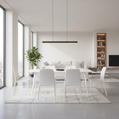 Esszimmertisch Esstisch Tisch Weiß Esszimmer Holz Ausziehbar Modern