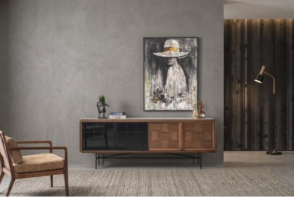 Anrichte Esszimmer Sideboard Kommode Holz Braun Schrank Kommoden