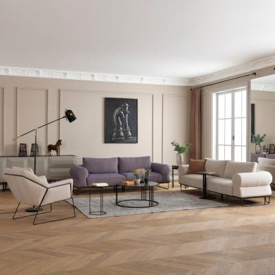 Luxus Komplette Polstersofa Couchgarnitur Sofagarnitur Weiß Stoffsofa