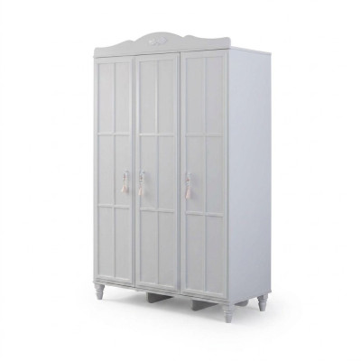 Luxus Kleiderschrank Kinderschrank Holzschrank Schrank Holz Weiß