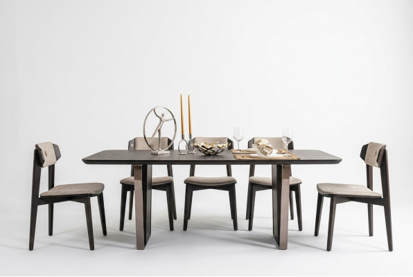 Esszimmer Essgruppe Esszimmermöbel Essecke Set 8tlg Holz Braun Tisch