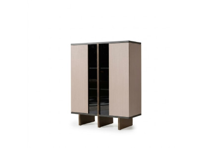Barschrank Bar Vitrine Schrank Holz Wohnzimmer Weinschrank Modern