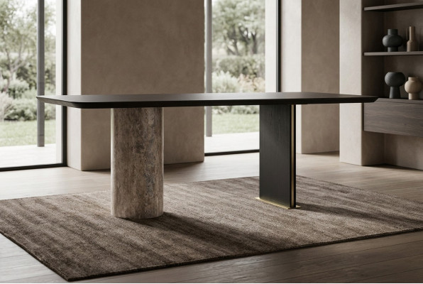 Esstisch Esszimmertisch Tisch Esszimmer Holz Braun 220 cm Moderne