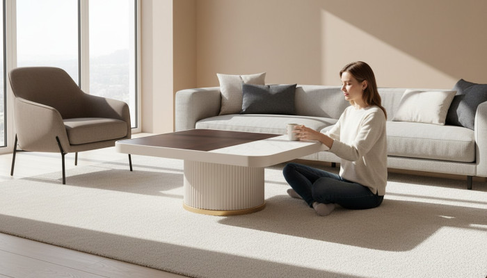 Couchtisch Beistelltisch Kaffeetisch Wohnzimmer Sofatisch Tisch Weiß