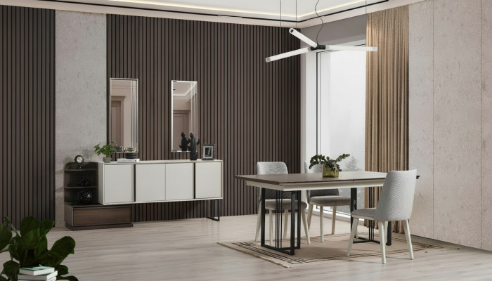Essecke Essgruppe Esszimmer Gruppe Esstisch Stühle 10tlg Holz Weiß