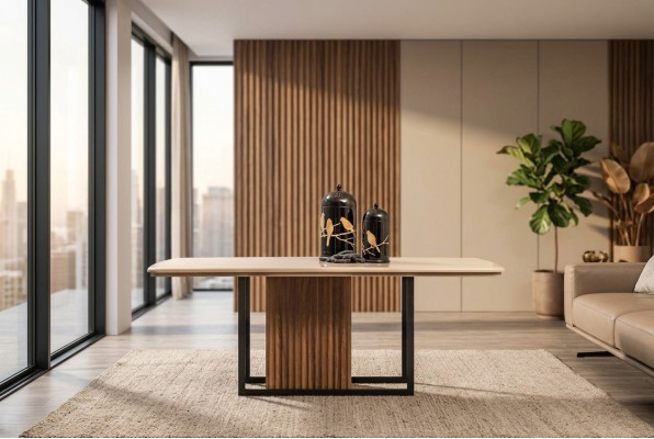 Esstisch Tisch Esszimmertisch Holz Braun Modern Esszimmer Holztisch
