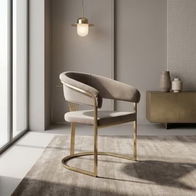 Komplette Esszimmerstühle Stühle Küchenstühle 6tlg Beige Luxus Gold