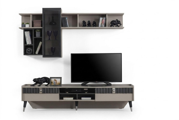 Exklusives Sideboard Modernes Regal TV-Ständer Holz Lowboard Möbel Neu