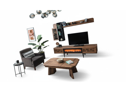 Wohnzimmer Exklusive Garnitur Designer TV-Ständer Lowboard Couchtisch