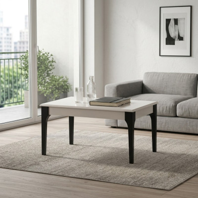 Couchtisch Kaffeetisch Sofatisch Beistelltisch Holz Beige Tisch Design