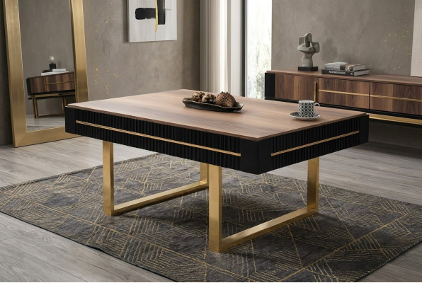 Couchtisch Kaffeetisch Sofatisch Beistelltisch Holz Braun Tisch Design